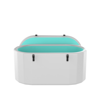 Bain froid commercial personnalisé pour intérieur et extérieur, design incliné, bain à remous et bain de glace combinés