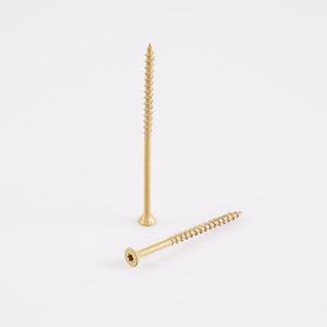 10*2 1/2 màu vàng kẽm mạ thép vít Phillips khe cắm đôi Đầu chìm chống gỉ chủ đề tốt 16mm Chiều dài mét - Product Image 5