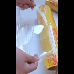 יצוק PVC סרט נצמד עטיפת פלסטיק מכירה ישירה במפעל הדפסה מותאמת אישית גליל גדול חדש בדרגת מזון