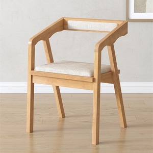 Fauteuil inclinable vintage en bois massif de style nordique moderne, fabrication professionnelle, pour restaurant, salle à manger, salon, mobilier H - Product Image 2