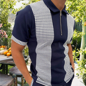 Camiseta Polo de Algodón para Hombre de Alta Calidad, Corte Ajustado, Suave, Moda Veraniega, Estilo Urbano, Lisa, con Logotipo Bordado, Ropa de Diseñador Masculina - Product Image 2