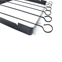 Support de grill pliable DaS, support à brochettes pour barbecue, four à griller, brochettes pour barbecue, outils de grillade, brochettes à kebab antiadhésives