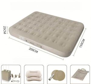 Colchón de Aire Inflable Rápido, Plegable, Portátil, Elevado, con Bomba Integrada y Almohada - Product Image 4