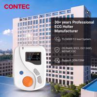 Moniteur Holter ECG portable dynamique 24 heures sur 24 à 12 dérivations CONTEC TLC6000 CE, système EKG pour usage domestique et clinique