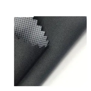 Tessuto a membrana PU stampato in twill 2/2 ad alta elasticità 75D per pantaloni giacca da esterno pantaloni