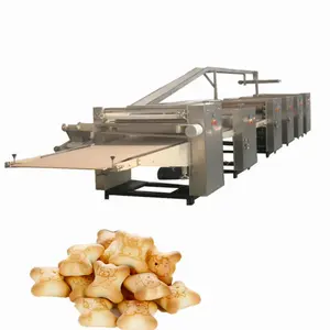 Gıda sanayi Creaming çerezler bisküvi üretim hattı sandviç kremalı bisküvi yapma bağlantı kenar paketleme makinesi