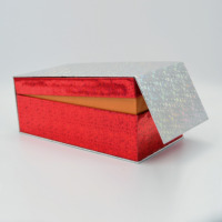 Coffret cadeau de Noël personnalisé pour cosmétiques, boîte carrée, emballage élégant, fermeture magnétique, papier artistique, boîte à cils faite à la main avec couvercle
