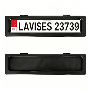 Cornice per <span class=keywords><strong>targa</strong></span> della Lettonia, stile tendina, standard europeo, a controllo elettronico, <span class=keywords><strong>targa</strong></span> a scomparsa - Product Image 1