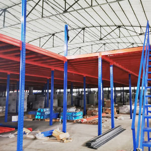 메자닌 플로어 헤비 듀티 조절식 스틸 창고 랙 분리형 이층 선반 작업장 사무실 창고 보관용 - Product Image 5