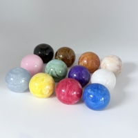 Vente en Gros Bouchons et Capots de Bouteille de Parfum Colorés en Résine d'Agate Ronde de Luxe pour Bille, 50mm, 38mm, 35mm