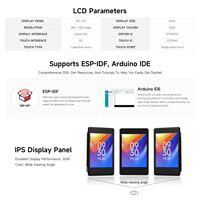AISMARTGOO Waveshare ESP32 S3 Placa de Desarrollo con Pantalla Capacitiva IPS de 2 Pulgadas, Cámara OV5640