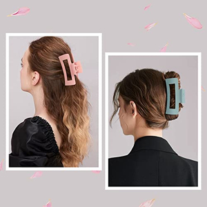 10.5cm Large Matte Plastic <b>Hair</b> Claw Custom Color Frosted European American Style Non-slip <b>Hair</b> <b>Clips</b> Women Party Accessories - Product Image 3