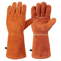 Gants de travail en cuir de vachette naturel, avec coutures en Kevlar et doublure en coton, gants de sécurité OEM en gros pour le jardinage, la manipulation des animaux et la cuisine