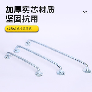 Poignée de porte industrielle en fer zingué, robuste, pour porte coupe-feu, quincaillerie pour porte en bois et portail - Product Image 4