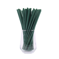 Paille à boire jetable biodégradable en PLA, qualité alimentaire, logo personnalisé, emballage individuel pour le camping