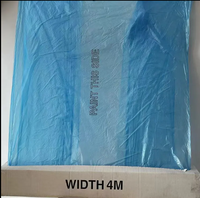 Film de masquage transparent étanche à l'humidité pour moulage par soufflage doux 4m X 150m-Boxed Static HDPE Sheeting Poly Roll