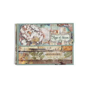 20 unids/pack Material papel Steam Era serie Retro mano cuenta DIY Material Base pegatinas 8 modelos - Product Image 1