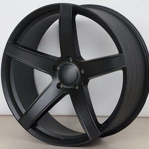 Cerchi in Lega di Alluminio da 20 Pollici a Concavità Profonda e Cinque Razze Nero Opaco PCD 5x115 per Autovettura <span class=keywords><strong>Dodge</strong></span> Hellcat Challenger - Product Image 5