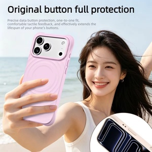 เคสโทรศัพท์มือถือซิลิโคนเหลวแบบแม่เหล็ก Fashion Ripple สำหรับ iPhone 17 13 Pro Max 14 15 16 Plus 17 Air ป้องกันด้านหลัง - Product Image 2