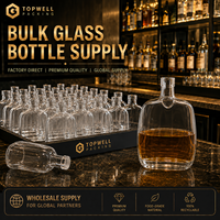 Botol Kaca Kosong Kustom untuk Minuman, Botol Dapur dengan Gabus 750 ml, Botol Kaca dengan Gabus untuk Anggur, Anggur Merah, Vodka