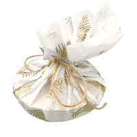 Papel tisú de embalaje de regalo con logotipo de marca personalizado de fábrica en caja con pegatinas embalaje de flores botella de vino embalaje con cinta