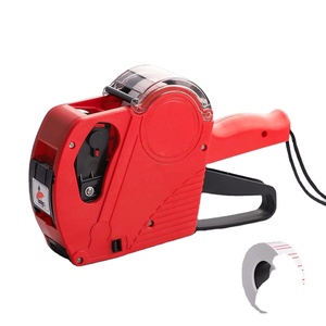 Etiquetadora de Precios para Supermercado MX-6600 Roja, Ligera, de ABS, Etiquetadora Manual de Dos Líneas con Impresión de 6-8 Dígitos - Product Image 1