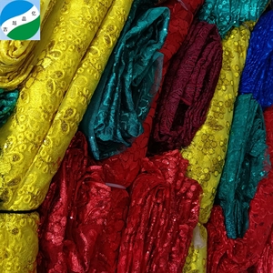 Large <strong>Quantity</strong> Woven <strong>100</strong>%<strong>polyester</strong> Embroider Sequins Soft Mesh Fabric Stock Lot - Product Image 5