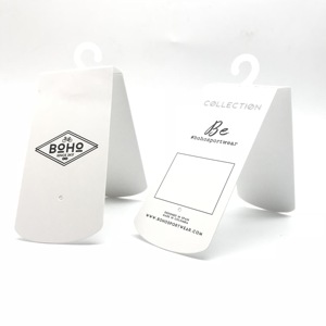 Custom <b>Cardboard</b> Tags and Sock Paper Tags with Plastic Hangers - Product Image 1