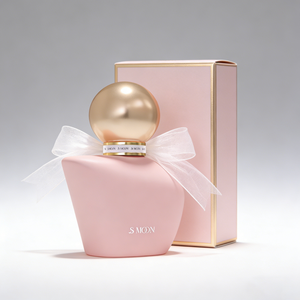 Botella de Perfume de Vidrio de Lujo de 50 ml y 100 ml, Color Rosa con Tapa Dorada y Bolsa de Regalo, Botella de Vidrio Vacía Personalizada para Mujer - Product Image 6
