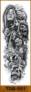 <span class=keywords><strong>Tatuajes</strong></span> Temporales de Manga Completa, Diseño Tribal Totem, Papel Ecológico a Todo Color, Tamaño Grande, Larga Duración, <span class=keywords><strong>para</strong></span> Adultos - Product Image 3