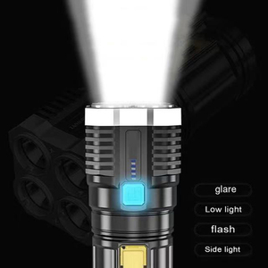 ไฟฉาย LED แบบชาร์จไฟได้แบบพกพากันน้ำไฟฉายอเนกประสงค์สำหรับใช้กลางแจ้งแคมป์อยู่รอด - Product Image 2