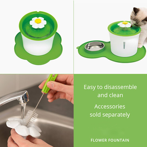 Fuente de agua automática para <span class=keywords><strong>gatos</strong></span>, alimentador de agua silencioso eléctrico LED, <span class=keywords><strong>bebedero</strong></span> USB, tazón, dispensador de fuente de beber para mascotas - Product Image 4