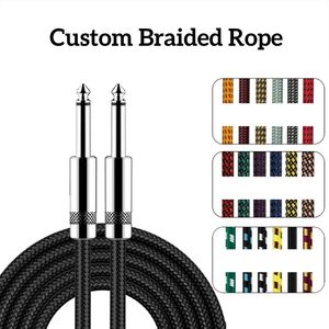 3 Metal HIFI Cable de audio de buena calidad Silencioso Doble blindaje Cobre puro 6,35mm Cable de <span class=keywords><strong>guitarra</strong></span> eléctrica - Product Image 3