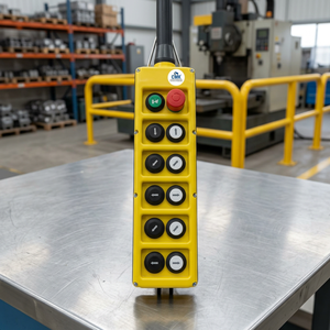 Control de Velocidad Dual para Grúa EOT CMK PL12D8/E, Tipo Colgante de Plástico, Clasificación IP65, con Botón de Parada de Emergencia 2-14 - Product Image 1