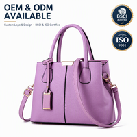 Sac fourre-tout en cuir synthétique PU pour femme, sac à bandoulière simple avec fermeture éclair, idéal pour le quotidien, commande en gros