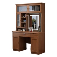 Bureau en bois massif de haute qualité, personnalisable, avec étagère intégrée, tiroirs, étagères, style simple et moderne, bureau pour étudiants à domicile