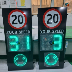 Panneau de signalisation routière avec affichage de la vitesse par radar 24 GHz SolarSchool Zone Safety et système de retour d'information pour la réduction de vitesse - Product Image 1