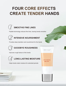 Crème pour les mains réparatrice professionnelle OEM Citrus Tangerina Acetyl Hexapeptide hydratante, adoucissante et nourrissante, hydrate, raffermit la peau - Product Image 5