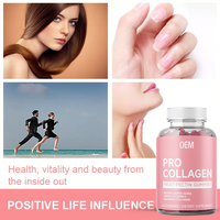 Bonbons gélifiés au collagène marin sans sucre pour l'éclat de la peau, anti-âge, soutien immunitaire - Complément beauté à base de pectine, vitamine C 60