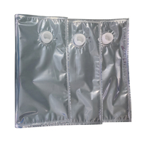 Sacs BIB aseptiques avec valve, tailles personnalisées, étanchéité renforcée, anti-poussière, pour l'emballage alimentaire, des boissons, du café, du vin et des jus