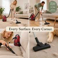 Aspirateur à filtre HEPA avec sac, 19Kpa, 4L, filtration anti-allergie scellée pour la maison, fabricant