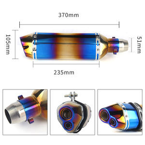 Silencieux d'échappement universel pour moto 38-51MM, <span class=keywords><strong>DB</strong></span> <span class=keywords><strong>Killer</strong></span> pour ATV, scooter, Nmax, Duke 125, Pcx125, Crf 230, Gy6, Tmax 500, XMAX - Product Image 3