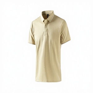 Camiseta de Golf OEM ODM de Alta Calidad, Tejida en Spandex, Transpirable, Talla Grande, con Bordado 3D, Manga Corta, 190g, para Hombre - Product Image 2