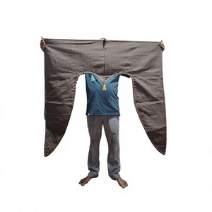 Voilage de porte patchwork fait main, toran, rideau suspendu, bannière décorative brodée pour fenêtre, marron, pompons multicolores, cadeau pour elle - Product Image 1