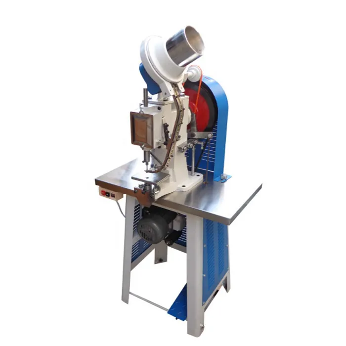 Electric Riveting Machine Semi-automatic single-End eyelet punching Machine For Cartons leather Paper Bags Belts Tags