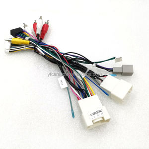 Mitsubishi ASX RVR Outlander Pajero mobil 16pin Audio Wiring Harness kotak Canbus <span class=keywords><strong>PVC</strong></span> Aftermarket adaptor kawat instalasi Stereo - Product Image 2