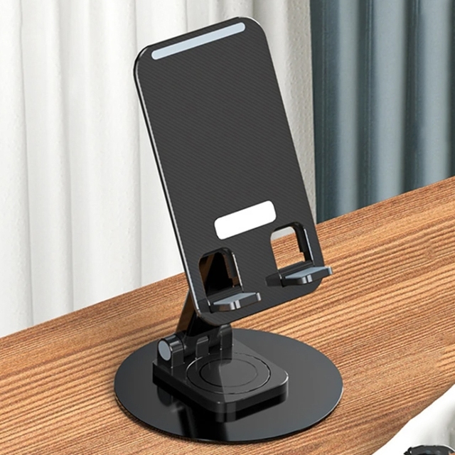 Universal 360 Degree Phone Holder Rotating Stand Desktop Foldable Telescopic Bracket
