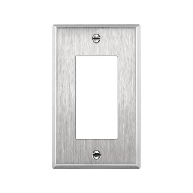 1 Gang Wall Decorative Switch Plates Wall Plates Stainless Steel Rocker Switch GFCI Outlet Cover