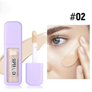 Corrector Líquido de Alta Cobertura y Larga Duración en Envase Cuadrado, Color Morado, Venta al Por Mayor - Product Image 2