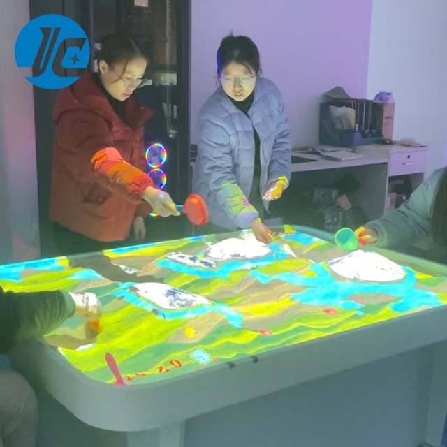 Sand Table Interactive Projection Game Real-Time Topography Science Museum Tool Dynamic Light System